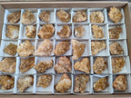 Natural Golden Limonite Quartz Crystal Cluster Plates x 35 From Solwezi, Zambia - Toprock Gemstones and Minerals 