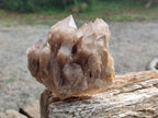Natural Cascading White Phantom Smokey Luena Quartz Clusters x 2 From Luena, Congo - Toprock Gemstones and Minerals 