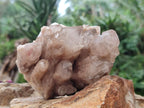 Natural Cascading White Phantom Smokey Luena Quartz Clusters x 2 From Luena, Congo - Toprock Gemstones and Minerals 