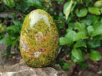 Polished Green Opal Standing Display Pieces x 3 From Betroka, Madagascar - Toprock Gemstones and Minerals 