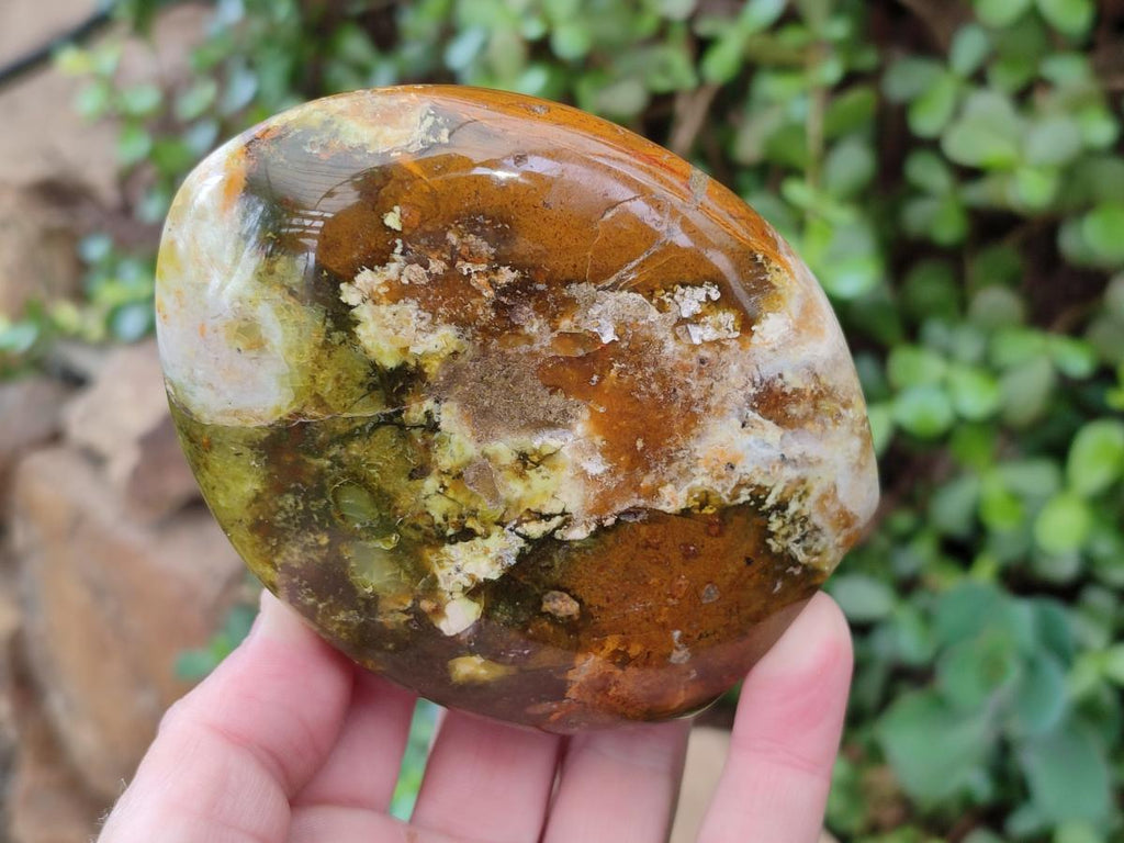 Polished Green Opal Standing Display Pieces x 3 From Betroka, Madagascar - Toprock Gemstones and Minerals 
