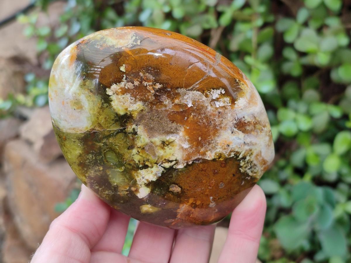 Polished Green Opal Standing Display Pieces x 3 From Betroka, Madagascar - Toprock Gemstones and Minerals 