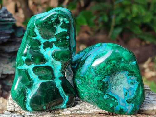 Polished Malacolla Free Forms x 6 From Kulukuluku, Congo - Toprock Gemstones and Minerals 