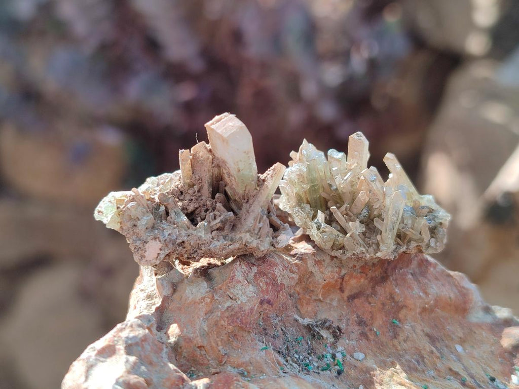 Natural Rare Mini Bladed Barite Specimens x 21 From Congo - Toprock Gemstones and Minerals 