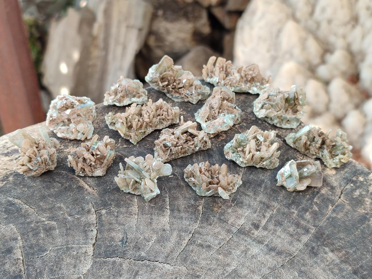 Natural Rare Mini Bladed Barite Specimens x 21 From Congo - Toprock Gemstones and Minerals 