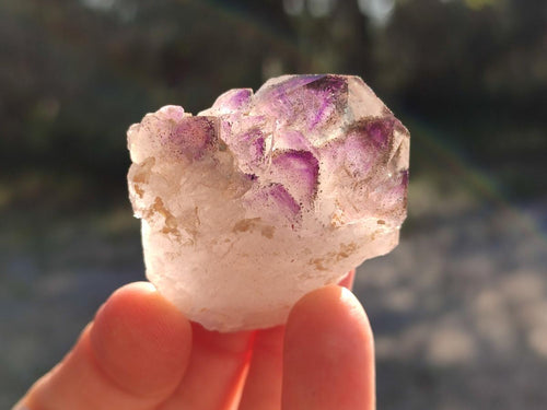 Natural Amethyst Window Quartz Crystals x 70 From Brandberg, Namibia - Toprock Gemstones and Minerals 