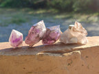 Natural Amethyst Window Quartz Crystals x 70 From Brandberg, Namibia - Toprock Gemstones and Minerals 