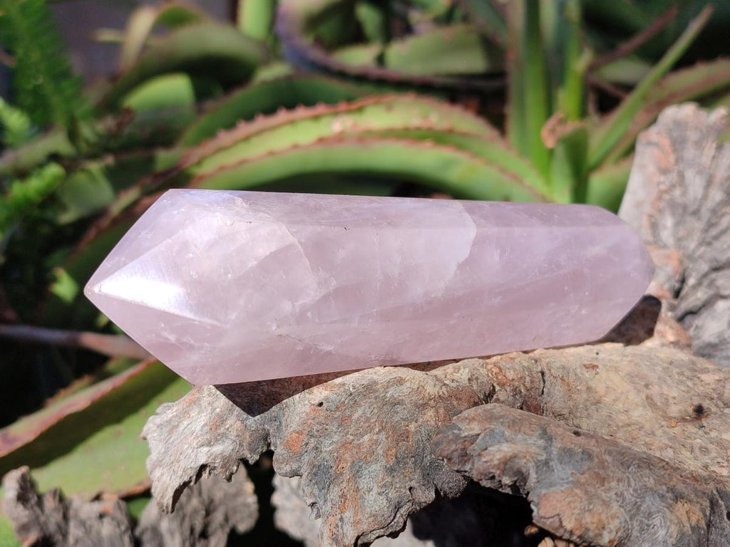 Polished Double Terminated Gemmy Rose Quartz Crystals x 6 From Madagascar - Toprock Gemstones and Minerals 
