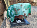 Polished On One Side Mtorolite Chrysoprase Slices x 3 From Mutorashanga, Zimbabwe - Toprock Gemstones and Minerals 