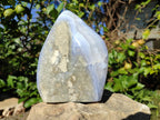 Polished Large Blue Lace Agate Standing Display Piece x 1 From Nsanje, Malawi - Toprock Gemstones and Minerals 
