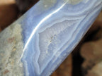 Polished Large Blue Lace Agate Standing Display Piece x 1 From Nsanje, Malawi - Toprock Gemstones and Minerals 