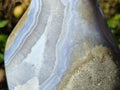 Polished Large Blue Lace Agate Standing Display Piece x 1 From Nsanje, Malawi - Toprock Gemstones and Minerals 