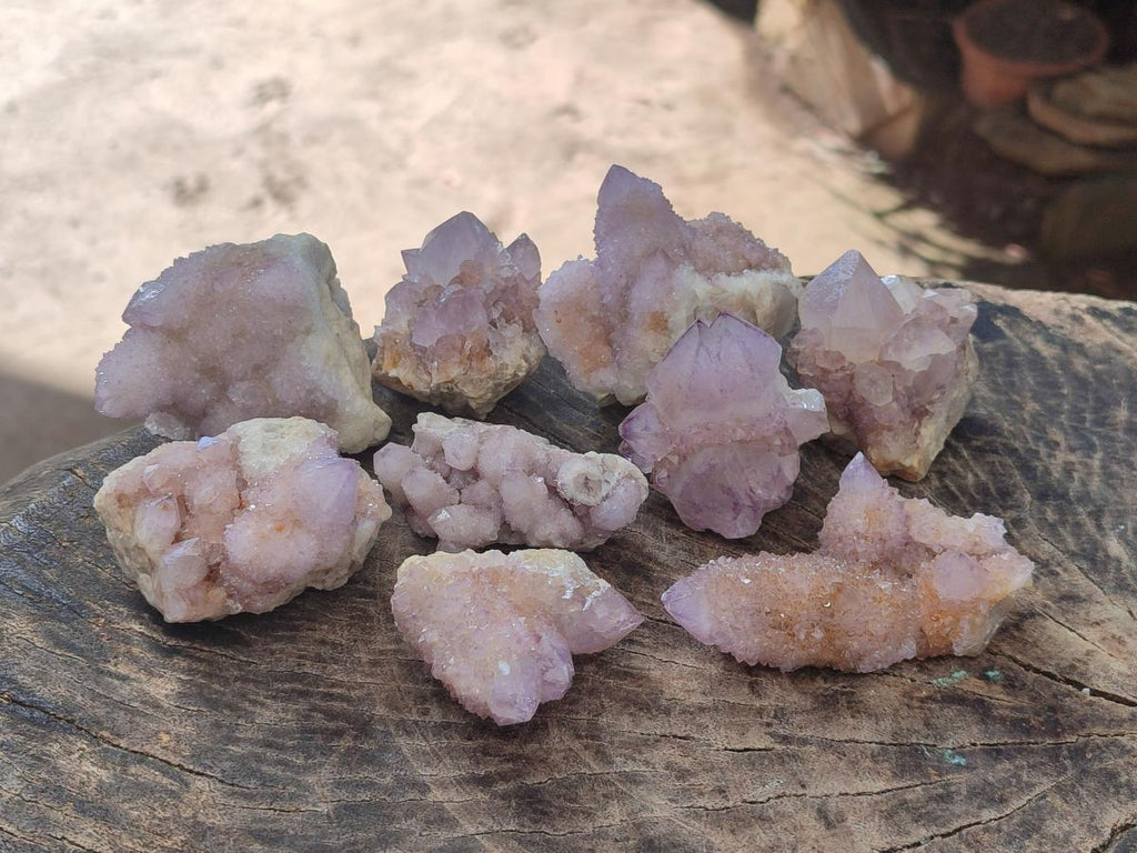 Natural Spirit Amethyst Clusters x 12 From Boekenhouthoek, South Africa - Toprock Gemstones and Minerals 