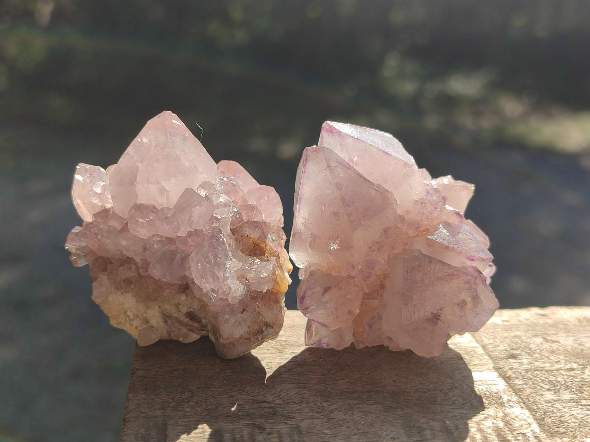 Natural Spirit Amethyst Clusters x 12 From Boekenhouthoek, South Africa - Toprock Gemstones and Minerals 