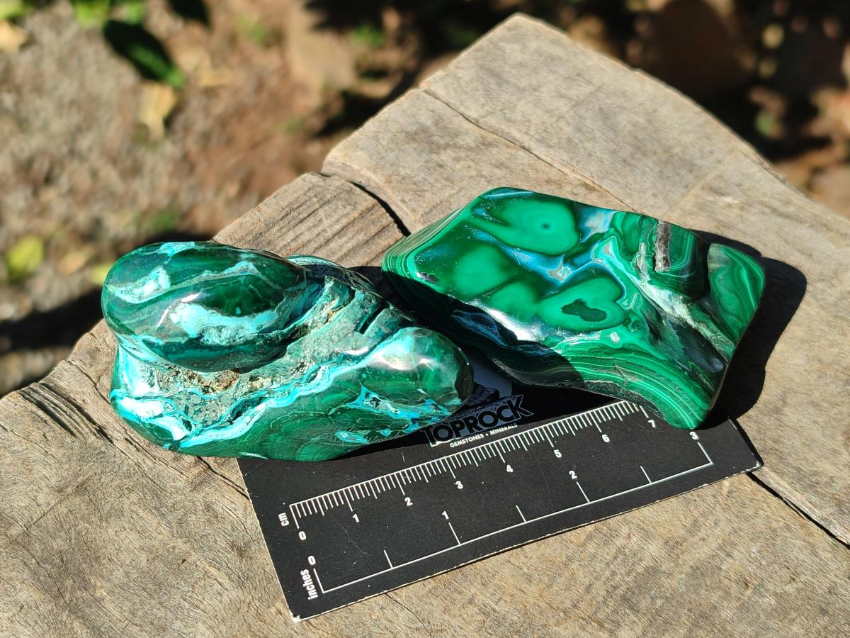 Polished Malacolla Free Forms x 12 From Kulukuluku, Congo - Toprock Gemstones and Minerals 