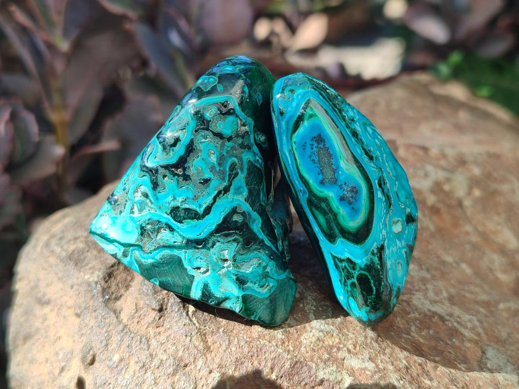 Polished Malacolla Free Forms x 12 From Kulukuluku, Congo - Toprock Gemstones and Minerals 