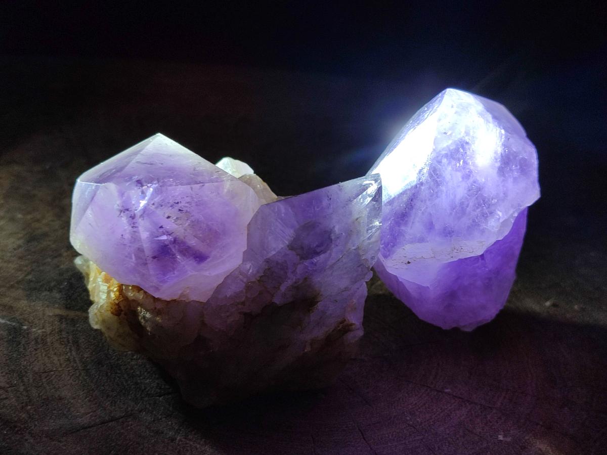 Polished Jacaranda Amethyst Crystal Clusters x 6 From Mumbwa, Zambia - Toprock Gemstones and Minerals 
