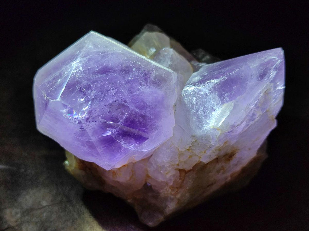 Polished Jacaranda Amethyst Crystal Clusters x 6 From Mumbwa, Zambia - Toprock Gemstones and Minerals 