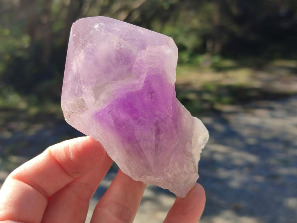 Polished Jacaranda Amethyst Crystal Clusters x 6 From Mumbwa, Zambia - Toprock Gemstones and Minerals 