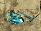Polished One Side Labradorite Slices x 35 From Madagascar - Toprock Gemstones and Minerals 