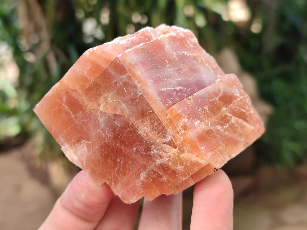 Natural Rhombohedral Sunset Orange Calcite Specimens x 12 From Spitzkop, Namibia - Toprock Gemstones and Minerals 