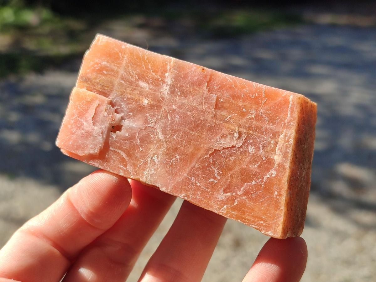 Natural Rhombohedral Sunset Orange Calcite Specimens x 12 From Spitzkop, Namibia - Toprock Gemstones and Minerals 