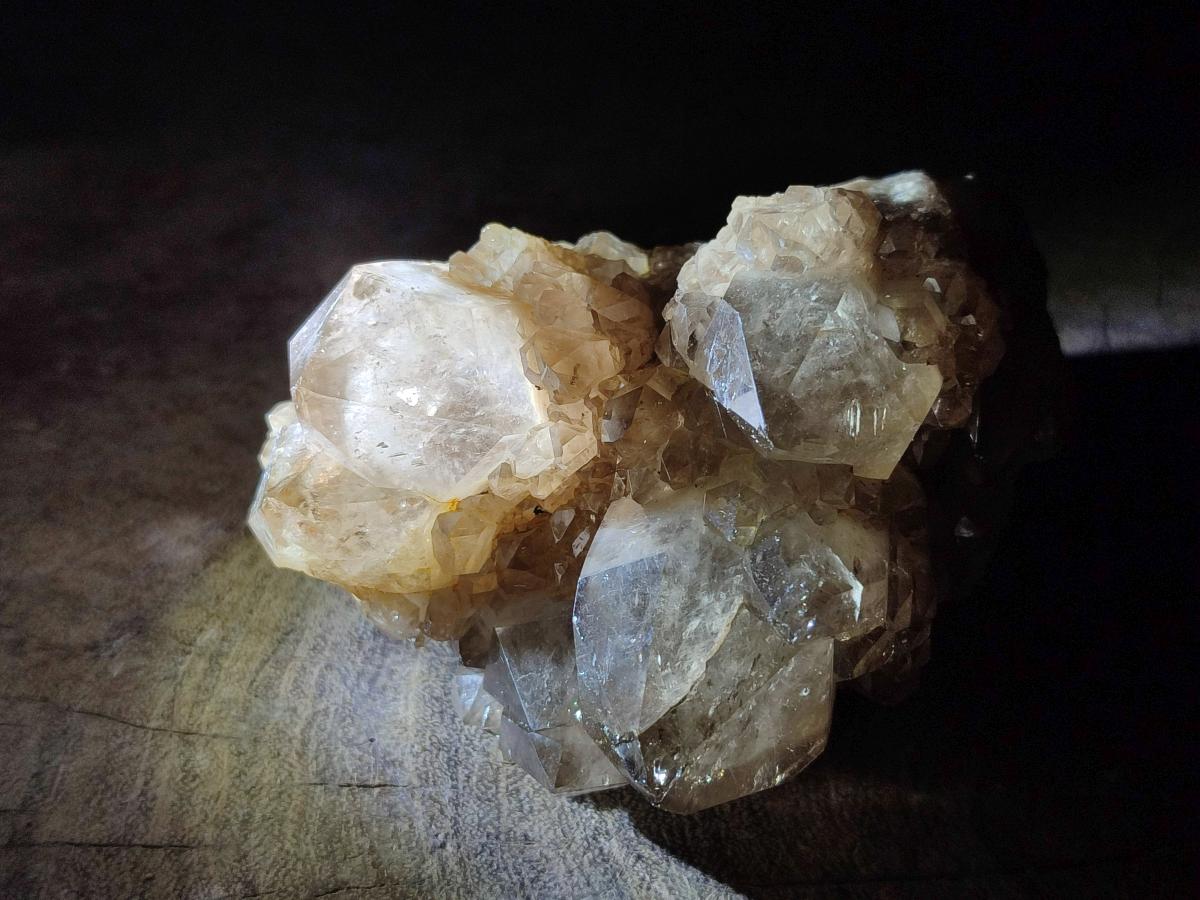 Natural Cascading White Phantom Smokey Luena Quartz Clusters x 3 From Luena, Congo - Toprock Gemstones and Minerals 