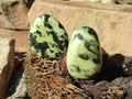 Polished Leopard Stone Palm Stones x 6 From Zimbabwe - Toprock Gemstones and Minerals 