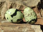 Polished Leopard Stone Palm Stones x 6 From Zimbabwe - Toprock Gemstones and Minerals 