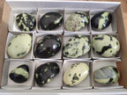 Polished Leopard Stone Palm Stones x 6 From Zimbabwe - Toprock Gemstones and Minerals 