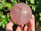 Polished Gemmy Star Rose Quartz Spheres x 2 From Madagascar - Toprock Gemstones and Minerals 