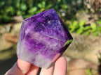 Polished Dark Chevron Amethyst Display Crystals Points x 3 From Zambia - Toprock Gemstones and Minerals 