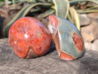 Polished On One Side Polychrome Jasper Nodules x 6 From NW Coast, Madagascar - Toprock Gemstones and Minerals 