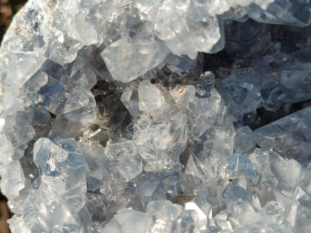 Natural XL Blue Celestite Geode Specimen x 1 From Sakoany, Madagascar - Toprock Gemstones and Minerals 