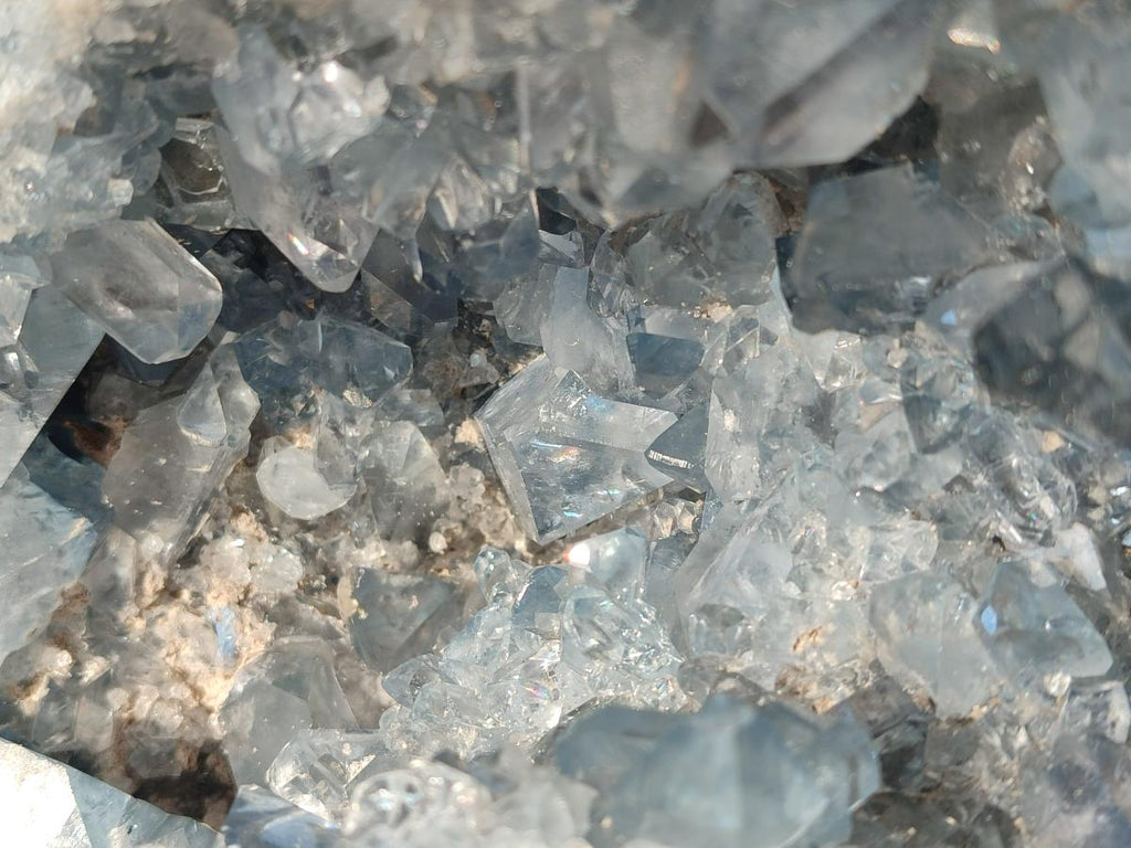 Natural XL Blue Celestite Geode Specimen x 1 From Sakoany, Madagascar - Toprock Gemstones and Minerals 