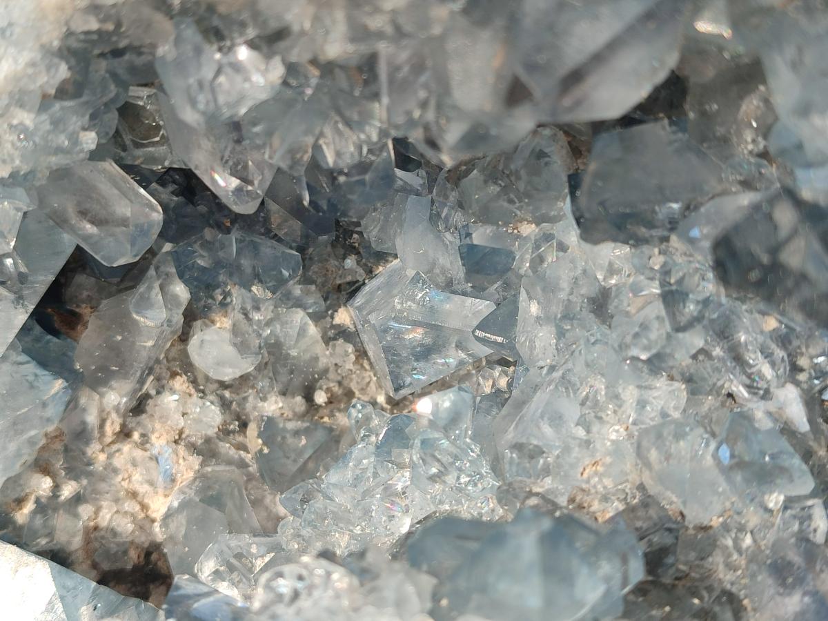 Natural XL Blue Celestite Geode Specimen x 1 From Sakoany, Madagascar - Toprock Gemstones and Minerals 