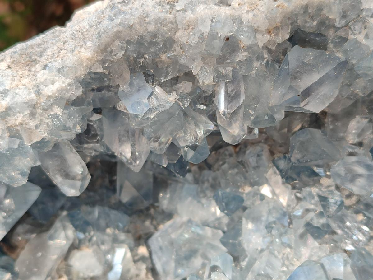 Natural XL Blue Celestite Geode Specimen x 1 From Sakoany, Madagascar - Toprock Gemstones and Minerals 