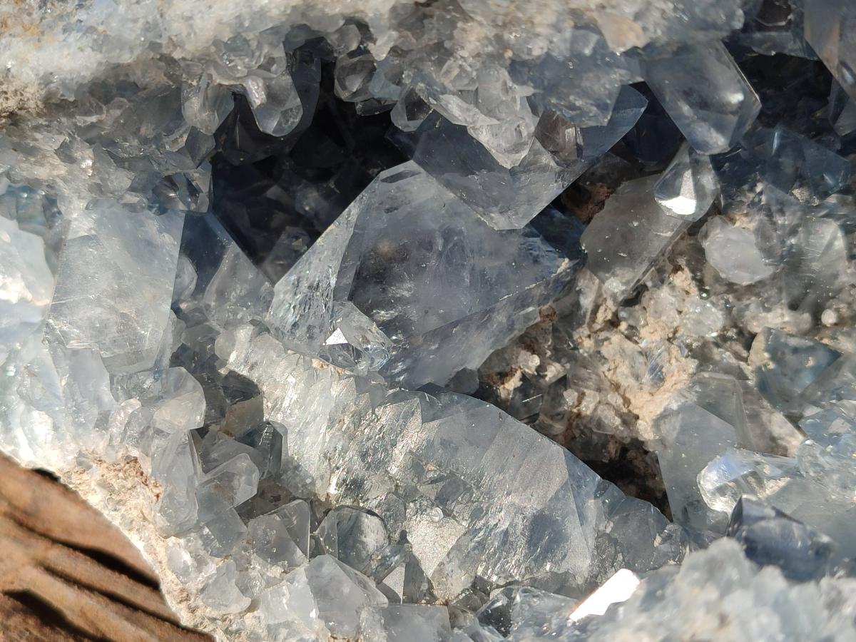 Natural XL Blue Celestite Geode Specimen x 1 From Sakoany, Madagascar - Toprock Gemstones and Minerals 