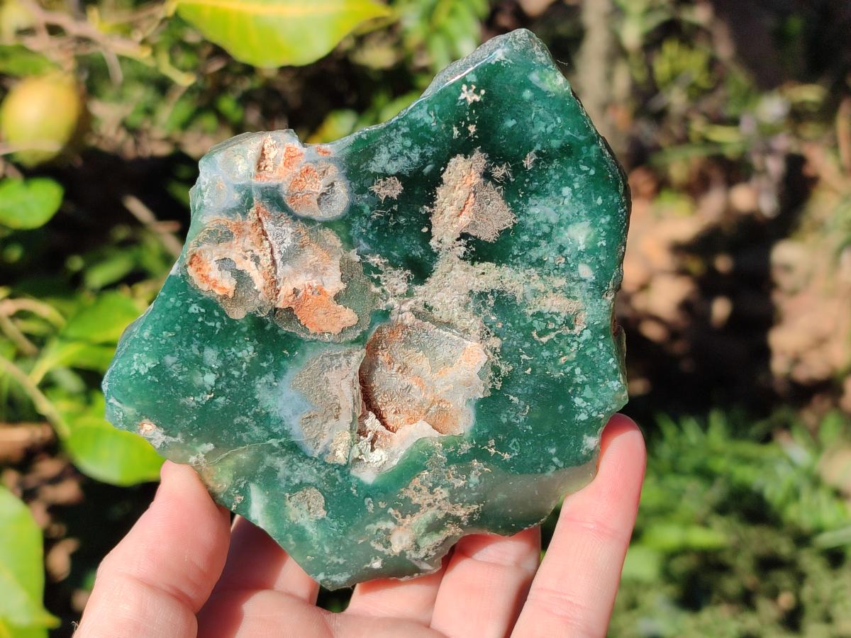 Polished On One Side Mtorolite Chrysoprase Plates x 6 From Mutorashanga, Zimbabwe - Toprock Gemstones and Minerals 