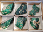 Polished On One Side Mtorolite Chrysoprase Plates x 6 From Mutorashanga, Zimbabwe - Toprock Gemstones and Minerals 