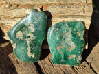 Polished On One Side Mtorolite Chrysoprase Plates x 6 From Mutorashanga, Zimbabwe - Toprock Gemstones and Minerals 