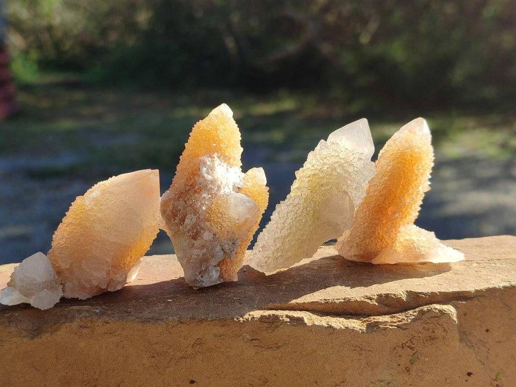 Natural Limonite Tinted Smokey Spirit Quartz Crystals and Clusters x 35 From Boekenhouthoek, South Africa - Toprock Gemstones and Minerals 