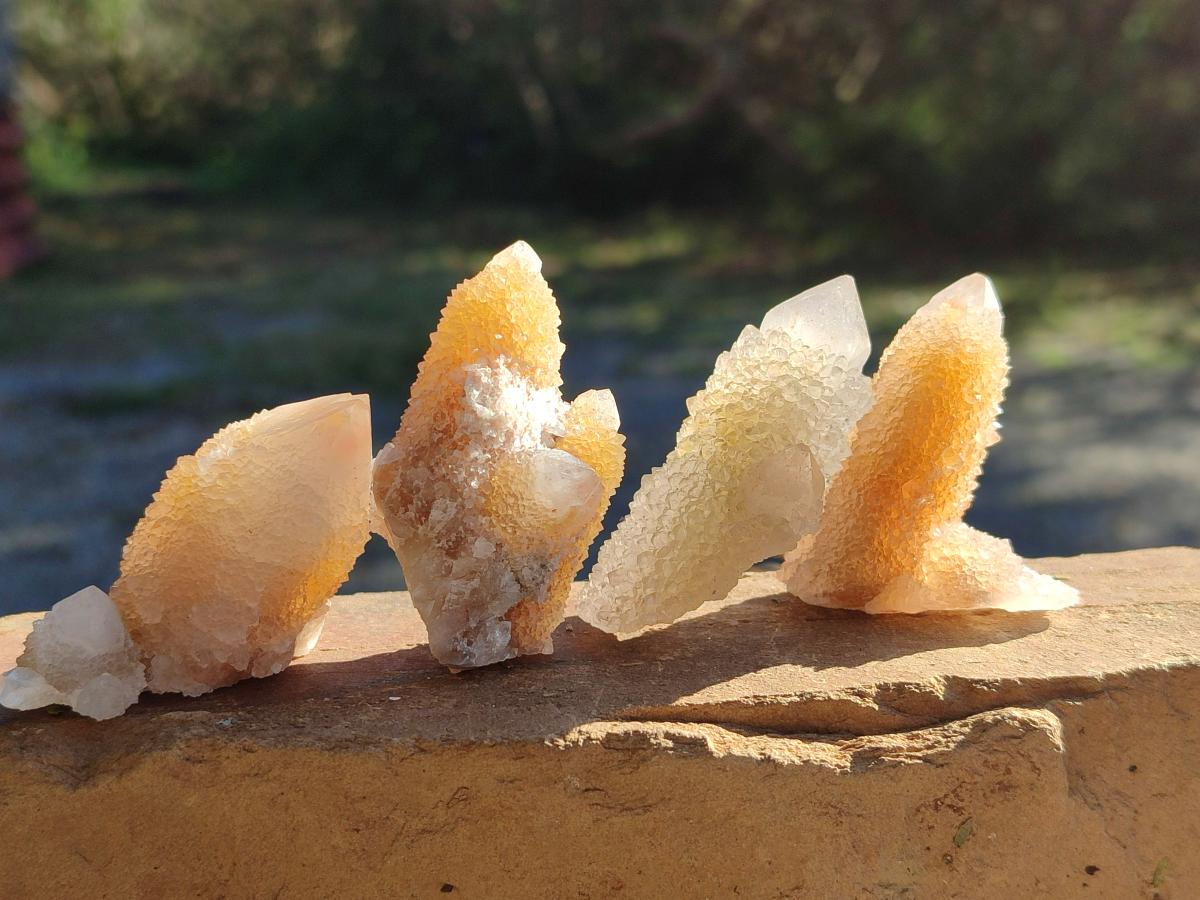 Natural Limonite Tinted Smokey Spirit Quartz Crystals and Clusters x 35 From Boekenhouthoek, South Africa - Toprock Gemstones and Minerals 