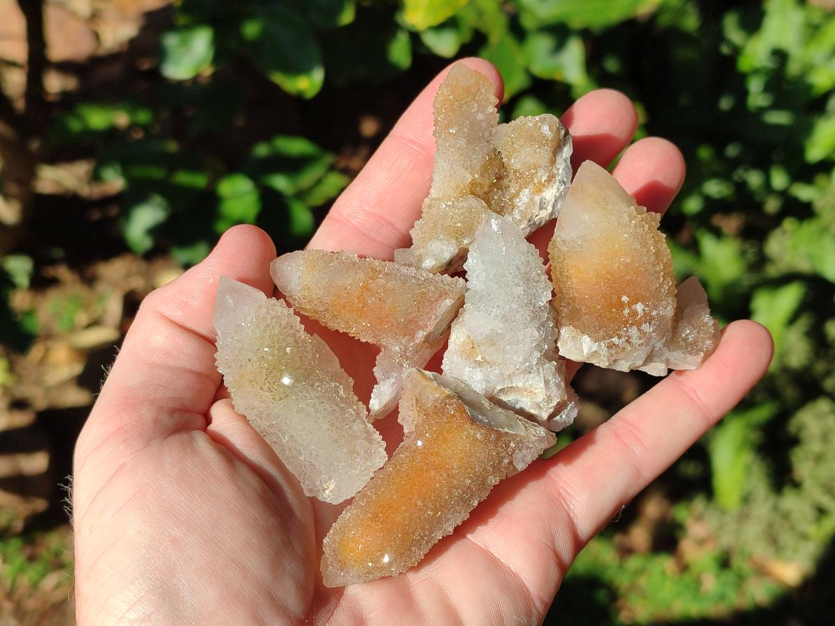 Natural Limonite Tinted Smokey Spirit Quartz Crystals and Clusters x 35 From Boekenhouthoek, South Africa - Toprock Gemstones and Minerals 