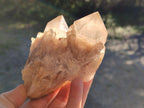 Natural Cascading White Phantom Smokey Luena Quartz Clusters x 3 rom Luena, Congo - Toprock Gemstones and Minerals 