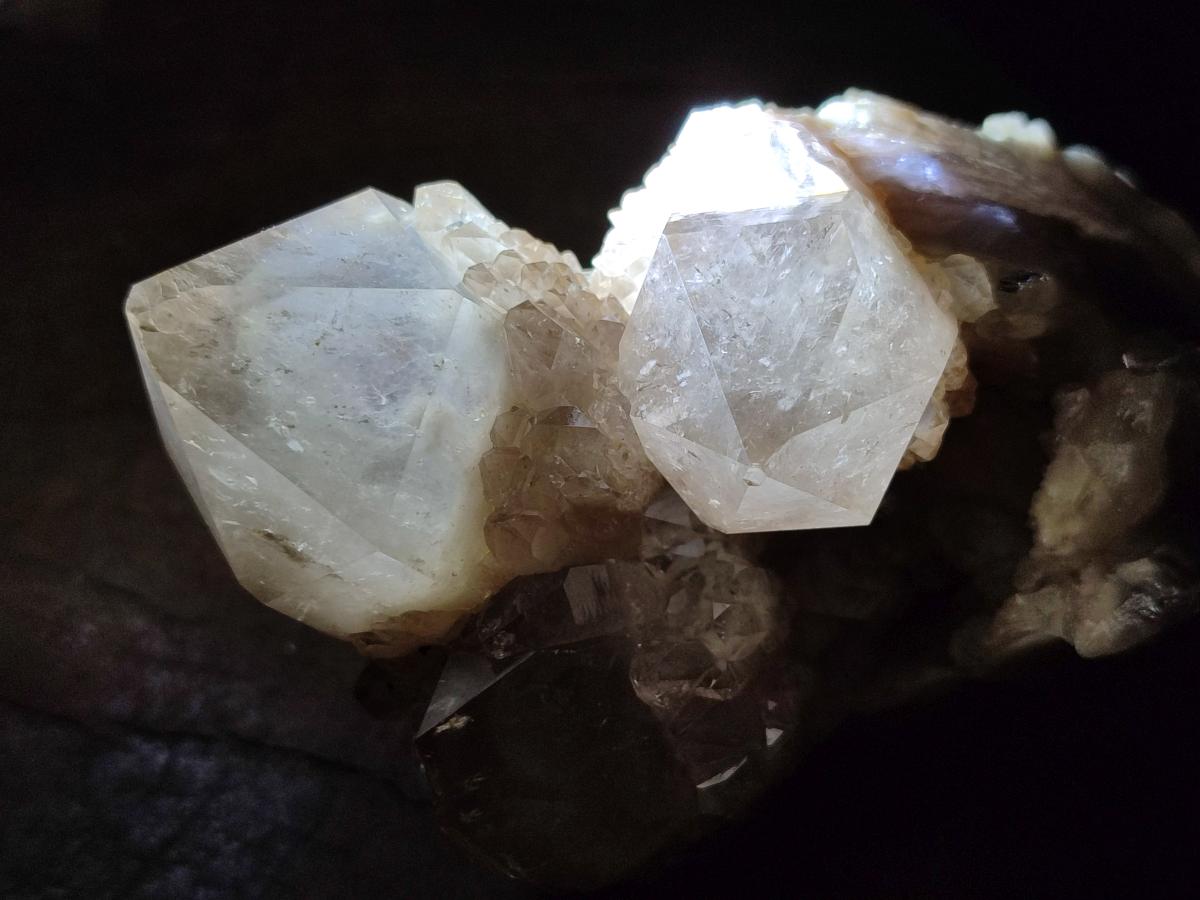 Natural Cascading White Phantom Smokey Luena Quartz Clusters x 3 rom Luena, Congo - Toprock Gemstones and Minerals 