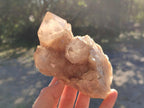 Natural Cascading White Phantom Smokey Luena Quartz Clusters x 3 rom Luena, Congo - Toprock Gemstones and Minerals 
