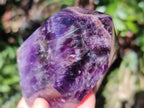 Polished Dark Chevron Amethyst Display Crystal Points x 2 From Mapatizya, Zambia - Toprock Gemstones and Minerals 