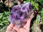 Polished Dark Chevron Amethyst Display Crystal Points x 2 From Mapatizya, Zambia - Toprock Gemstones and Minerals 