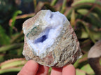 Polished On One Side Blue Lace Agate Geodes x 6 From Nsanje, Malawi - Toprock Gemstones and Minerals 